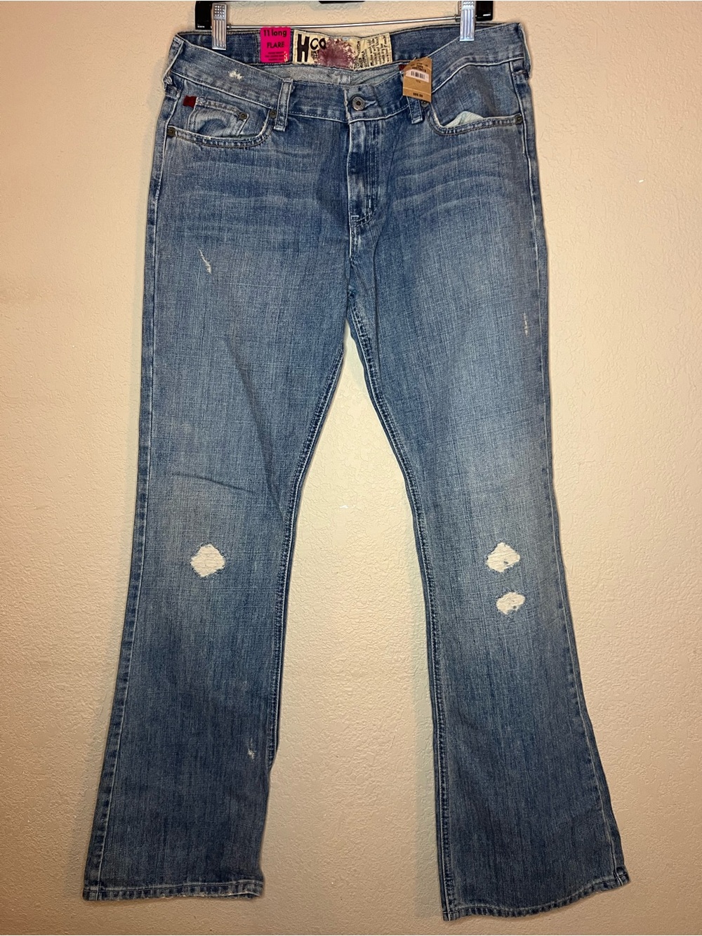 Hollister Vintage Distressed Flare Jeans